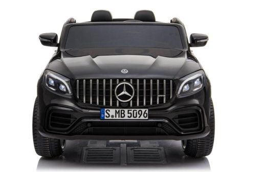 Elektro Kinderfahrzeug lizenziert Mercedes GLC AMG - mit Ledersitz, EVA Reifen und Lackiert - schwarz -2