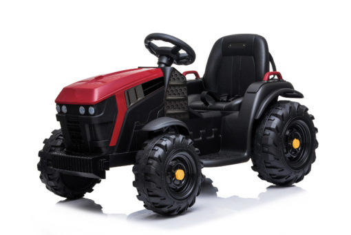elektro kinderauto traktor mit anhaenger 925 rot 4