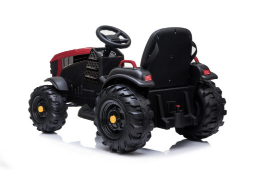 elektro kinderauto traktor mit anhaenger 925 rot 5