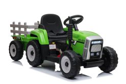 elektro kinderfahrzeug kinderauto traktor gruen 1
